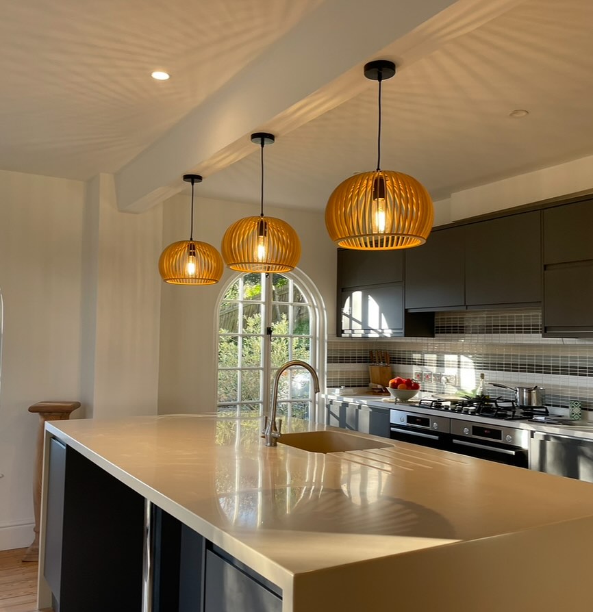 Kitchen feature lighting install